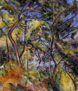風景 Painting - 森のポール・セザンヌの風景